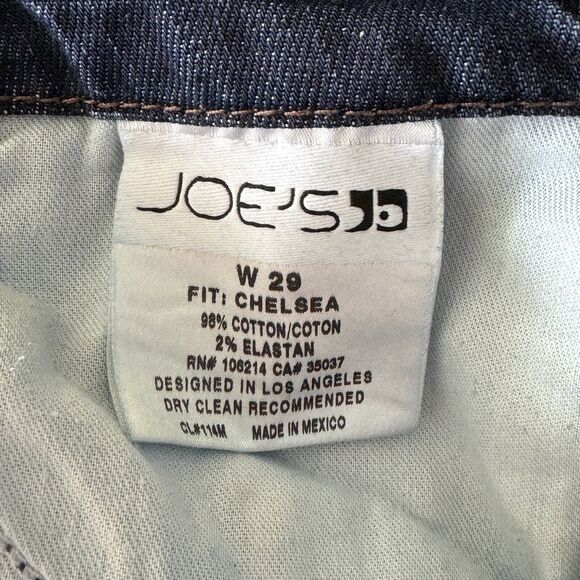 Joe’s SZ W29 Chelsea Skinny Jeans Low-Rise Zip-Fly Hoxton Wash Whiskered Womens - Picture 10 of 11